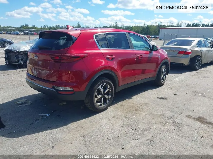 2020 Kia Sportage Lx VIN: KNDPMCAC4L7642438 Lot: 40699622