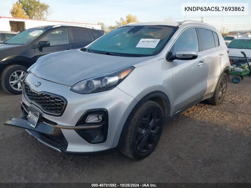 2020 Kia Sportage S VIN: KNDP63AC5L7693862 Lot: 40701592