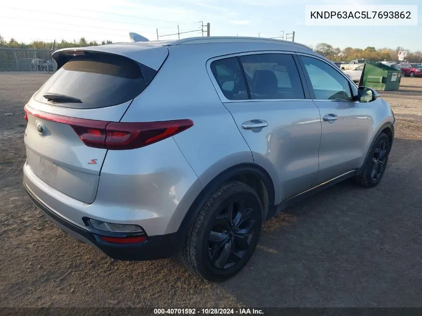 2020 Kia Sportage S VIN: KNDP63AC5L7693862 Lot: 40701592