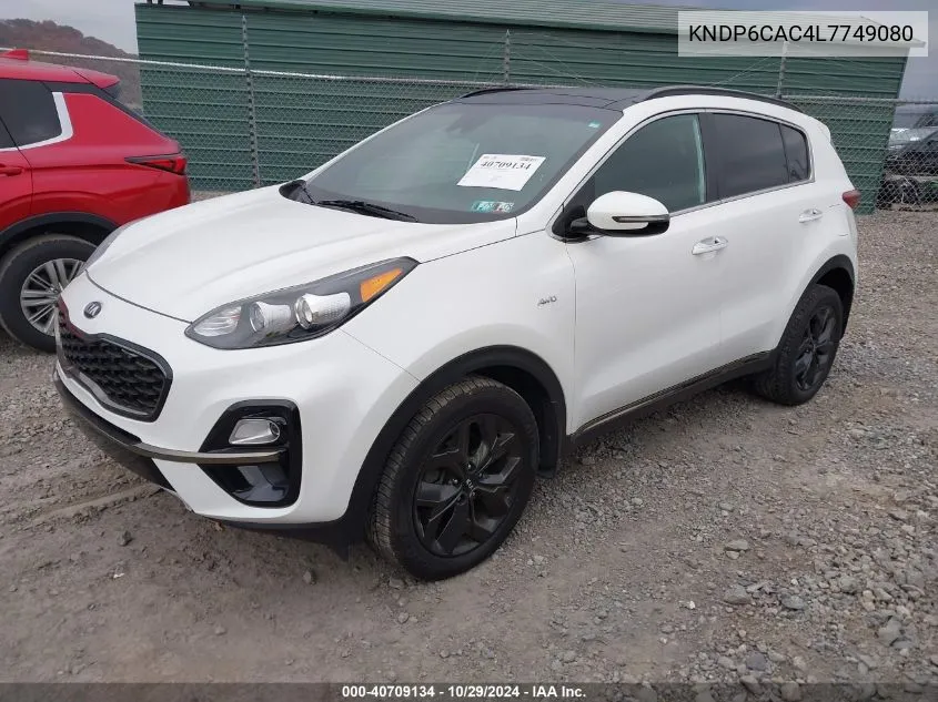 2020 Kia Sportage S VIN: KNDP6CAC4L7749080 Lot: 40709134