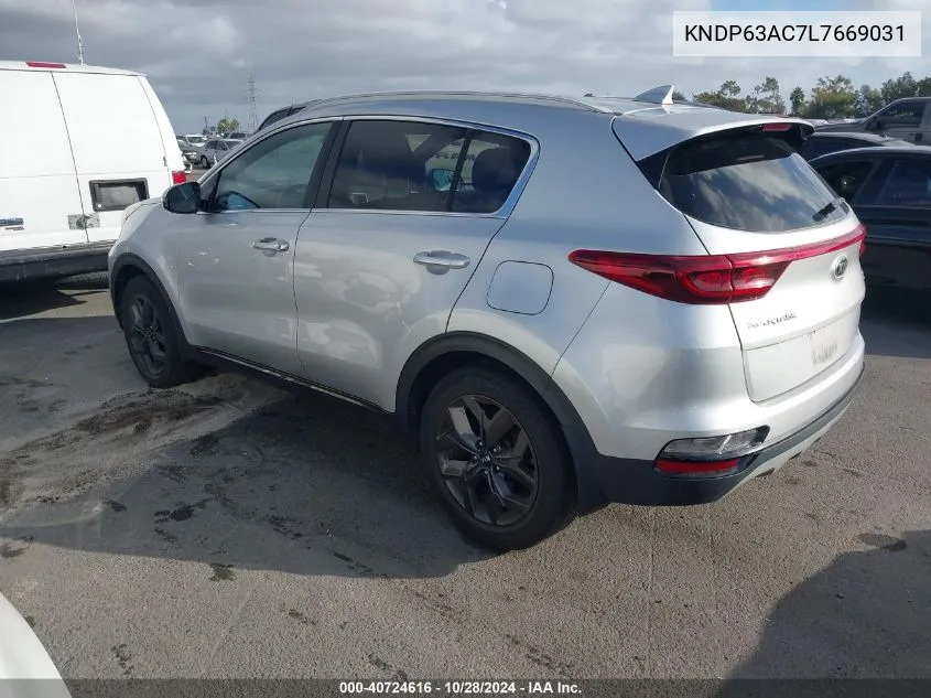 2020 Kia Sportage S VIN: KNDP63AC7L7669031 Lot: 40724616