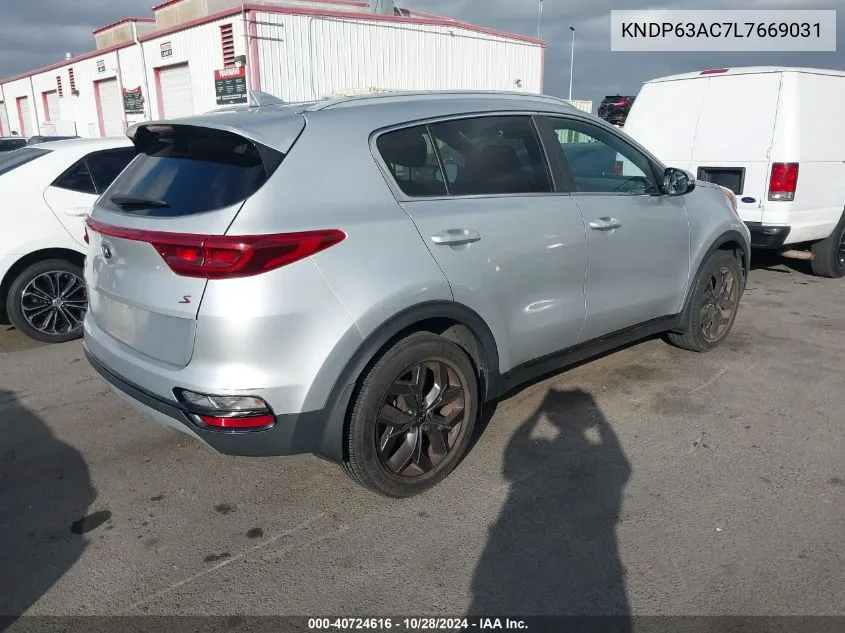 2020 Kia Sportage S VIN: KNDP63AC7L7669031 Lot: 40724616