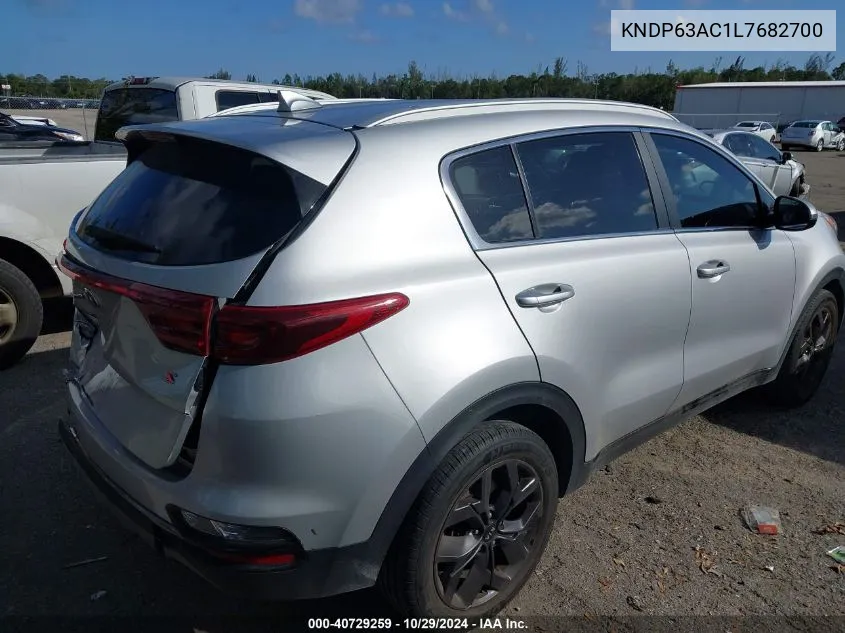 2020 Kia Sportage S VIN: KNDP63AC1L7682700 Lot: 40729259