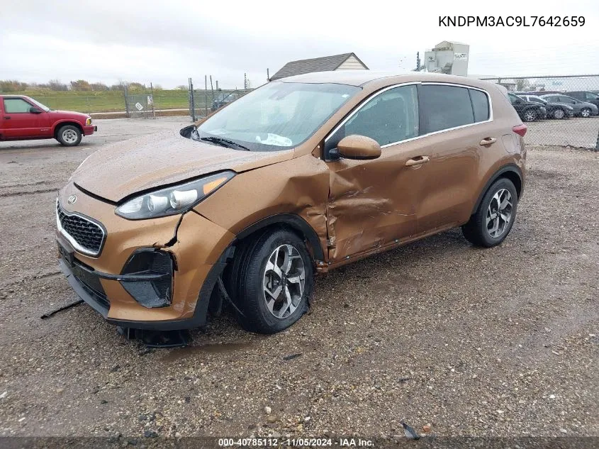 2020 Kia Sportage Lx VIN: KNDPM3AC9L7642659 Lot: 40785112