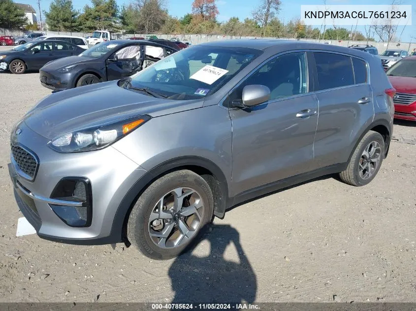 2020 Kia Sportage Lx VIN: KNDPM3AC6L7661234 Lot: 40785624