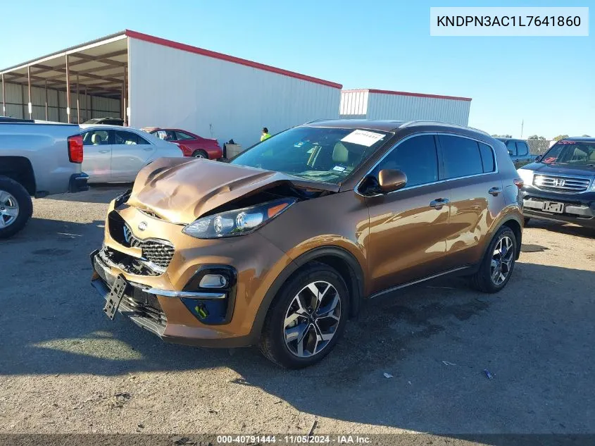 KNDPN3AC1L7641860 2020 Kia Sportage Ex