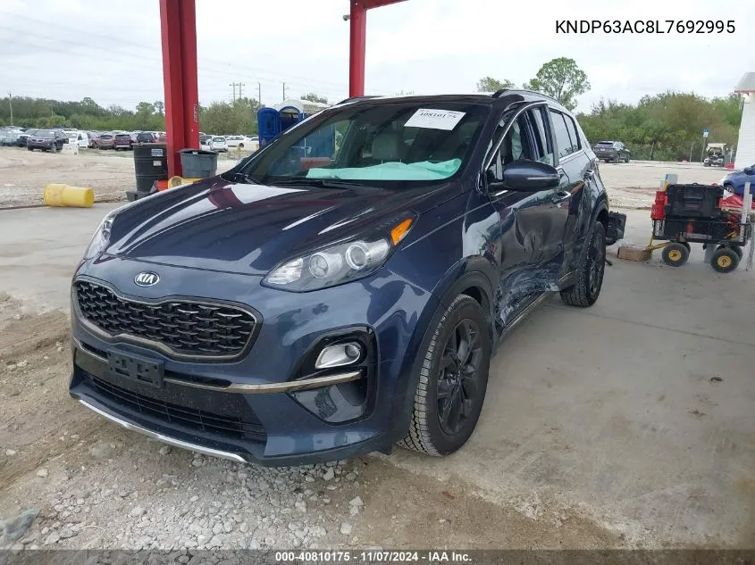 2020 Kia Sportage S VIN: KNDP63AC8L7692995 Lot: 40810175