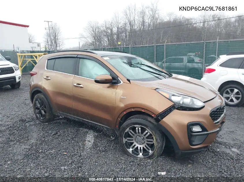 2020 Kia Sportage S VIN: KNDP6CAC9L7681861 Lot: 40817843