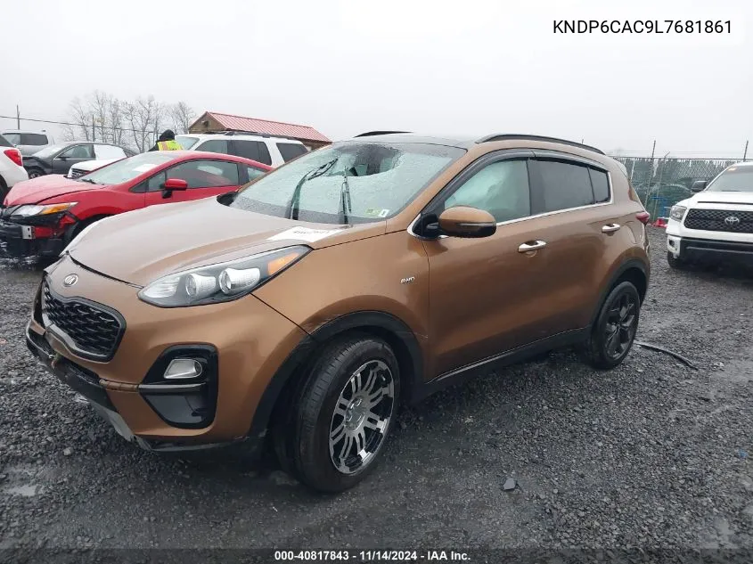 2020 Kia Sportage S VIN: KNDP6CAC9L7681861 Lot: 40817843