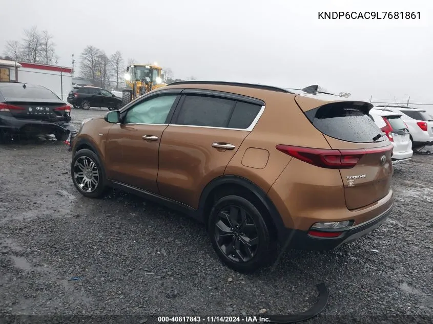 2020 Kia Sportage S VIN: KNDP6CAC9L7681861 Lot: 40817843