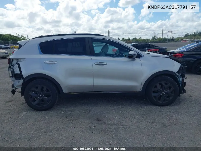 2020 Kia Sportage S VIN: KNDP63AC3L7791157 Lot: 40822991