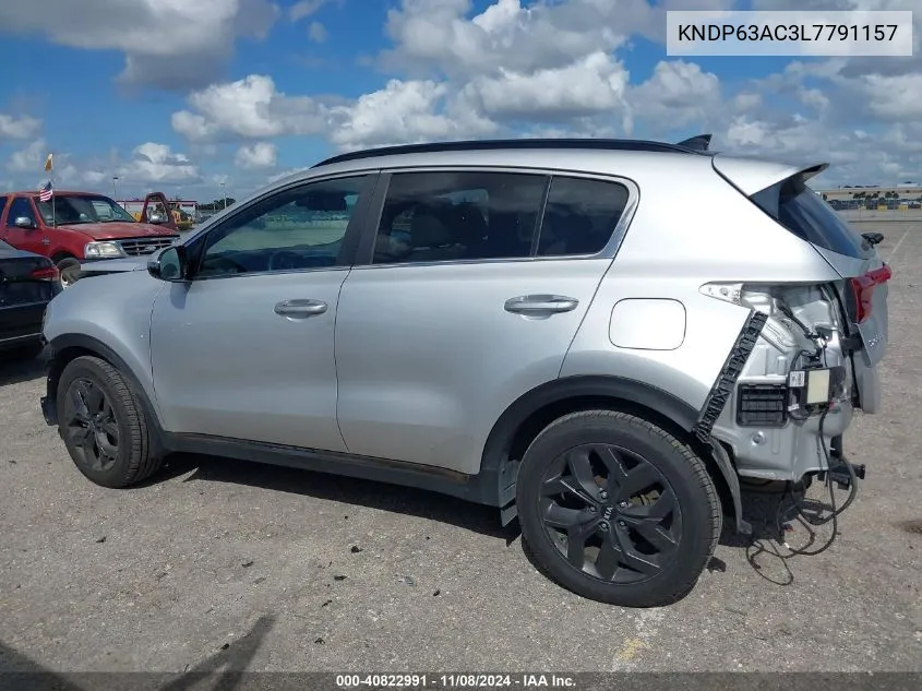 2020 Kia Sportage S VIN: KNDP63AC3L7791157 Lot: 40822991