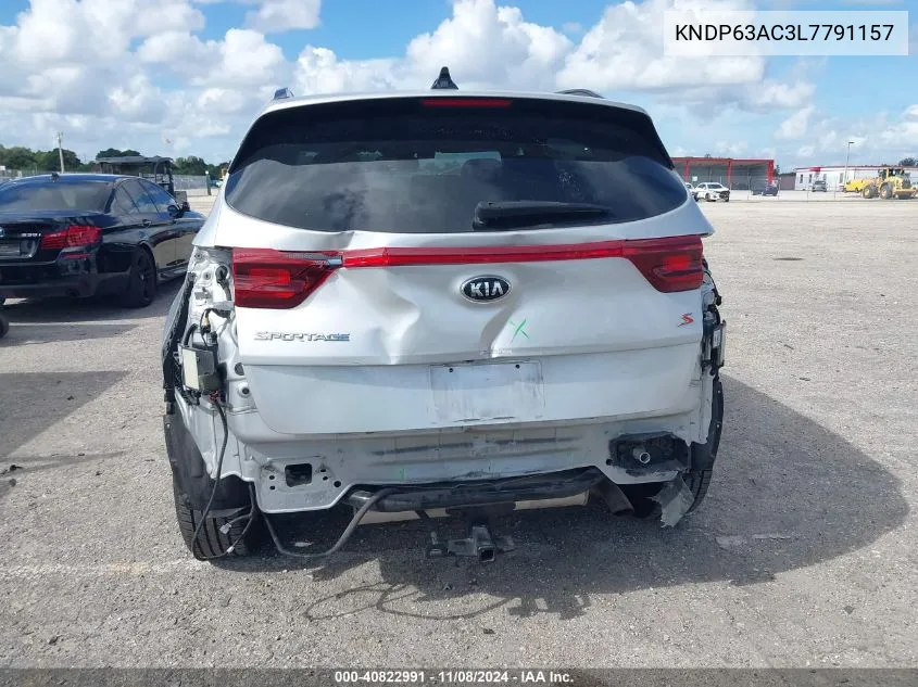 2020 Kia Sportage S VIN: KNDP63AC3L7791157 Lot: 40822991