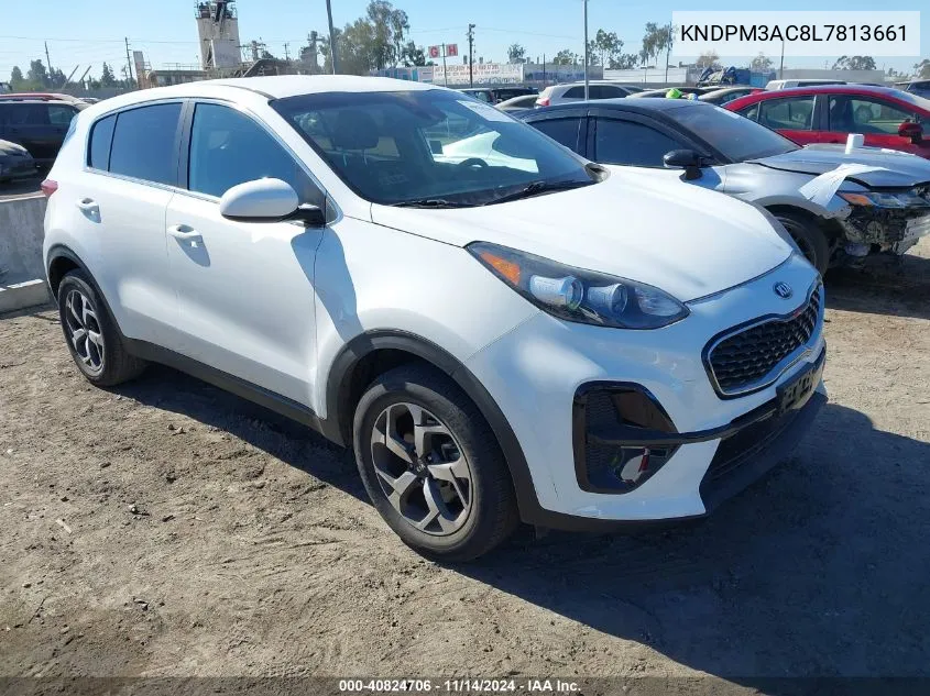 2020 Kia Sportage Lx VIN: KNDPM3AC8L7813661 Lot: 40824706