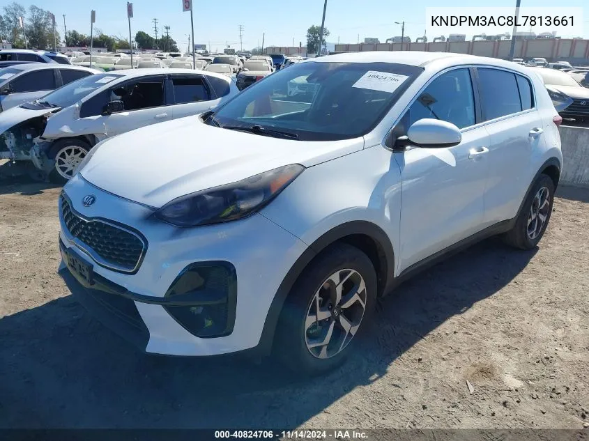 2020 Kia Sportage Lx VIN: KNDPM3AC8L7813661 Lot: 40824706