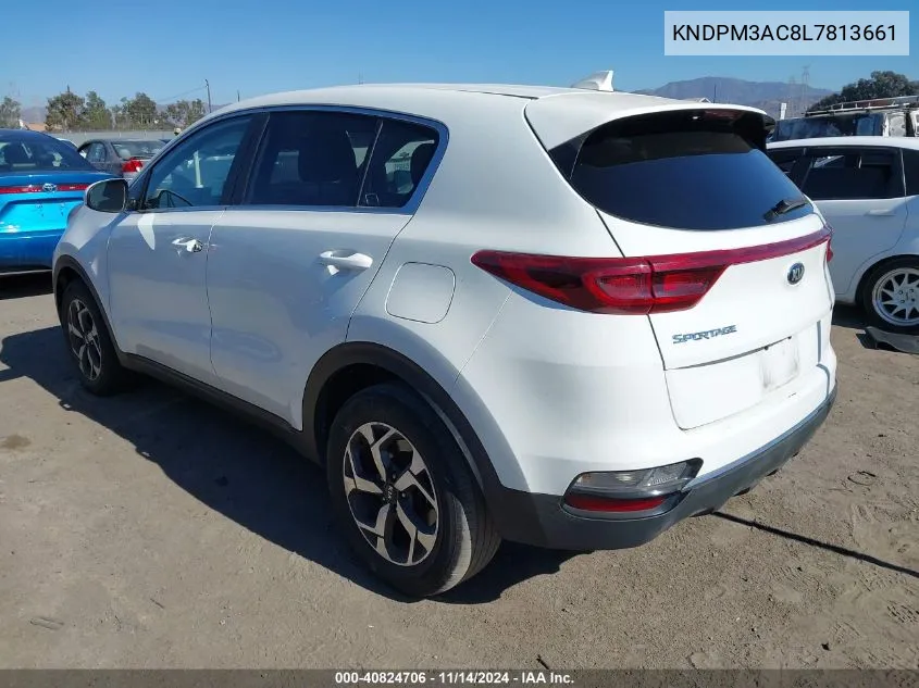 2020 Kia Sportage Lx VIN: KNDPM3AC8L7813661 Lot: 40824706