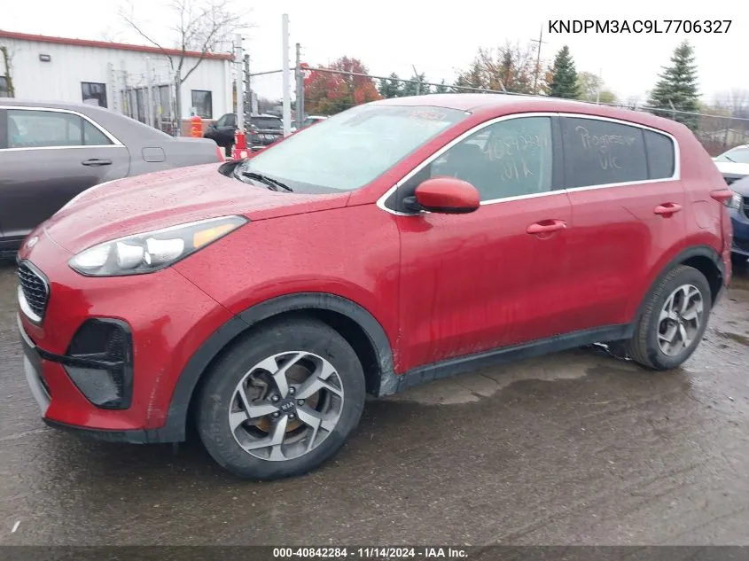 2020 Kia Sportage Lx VIN: KNDPM3AC9L7706327 Lot: 40842284