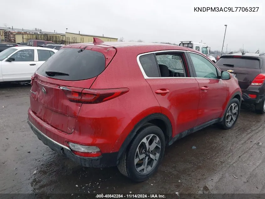 2020 Kia Sportage Lx VIN: KNDPM3AC9L7706327 Lot: 40842284