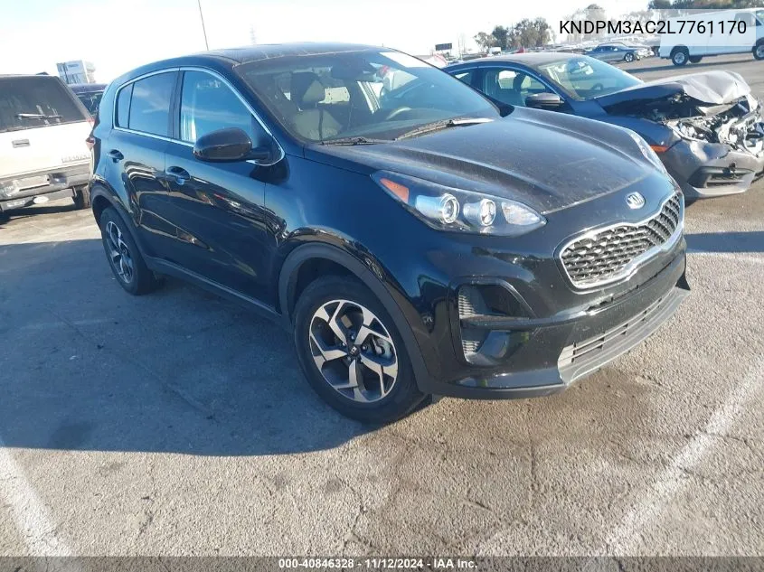 2020 Kia Sportage Lx VIN: KNDPM3AC2L7761170 Lot: 40846328