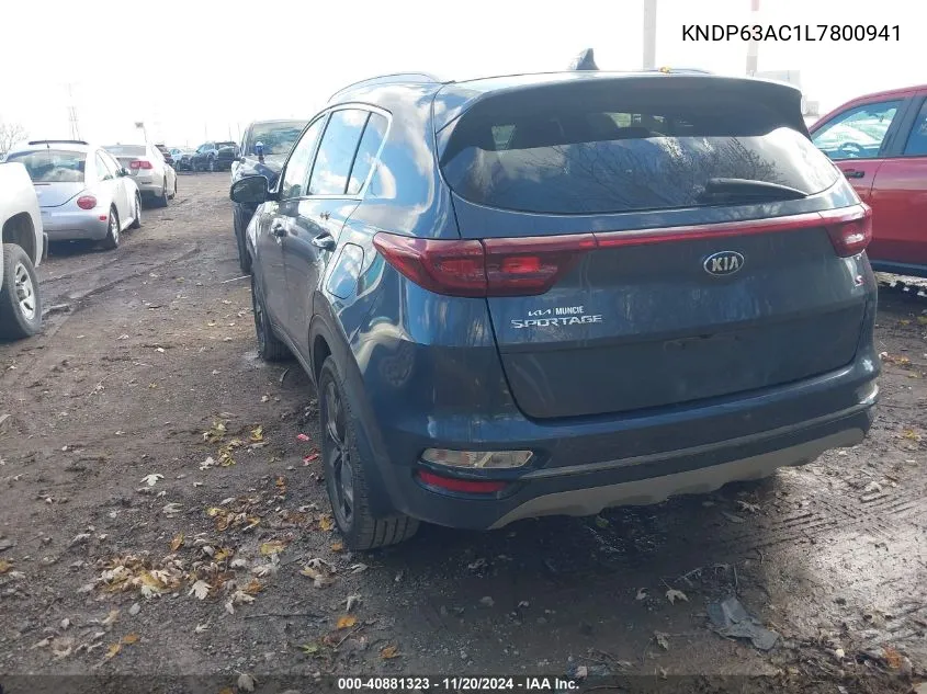 2020 Kia Sportage S VIN: KNDP63AC1L7800941 Lot: 40881323