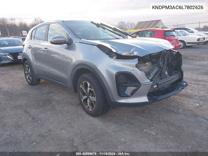 2020 Kia Sportage Lx VIN: KNDPM3AC6L7802626 Lot: 40899678