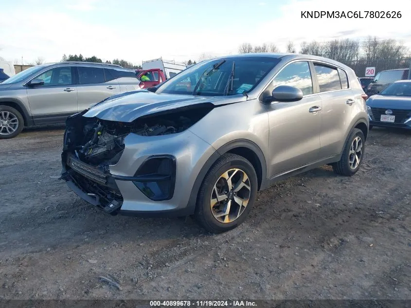 2020 Kia Sportage Lx VIN: KNDPM3AC6L7802626 Lot: 40899678