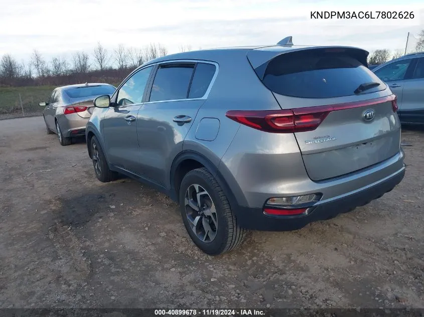 2020 Kia Sportage Lx VIN: KNDPM3AC6L7802626 Lot: 40899678