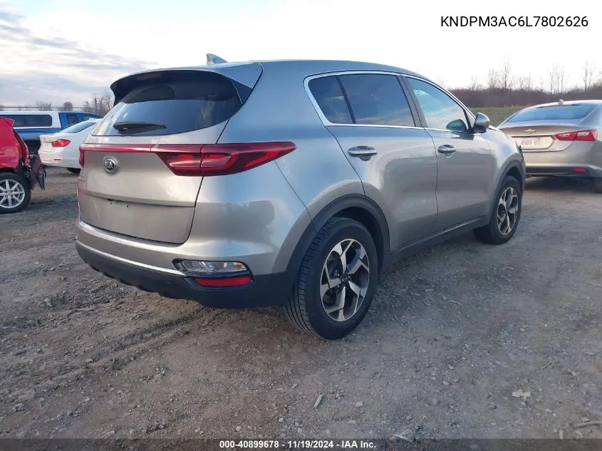 2020 Kia Sportage Lx VIN: KNDPM3AC6L7802626 Lot: 40899678