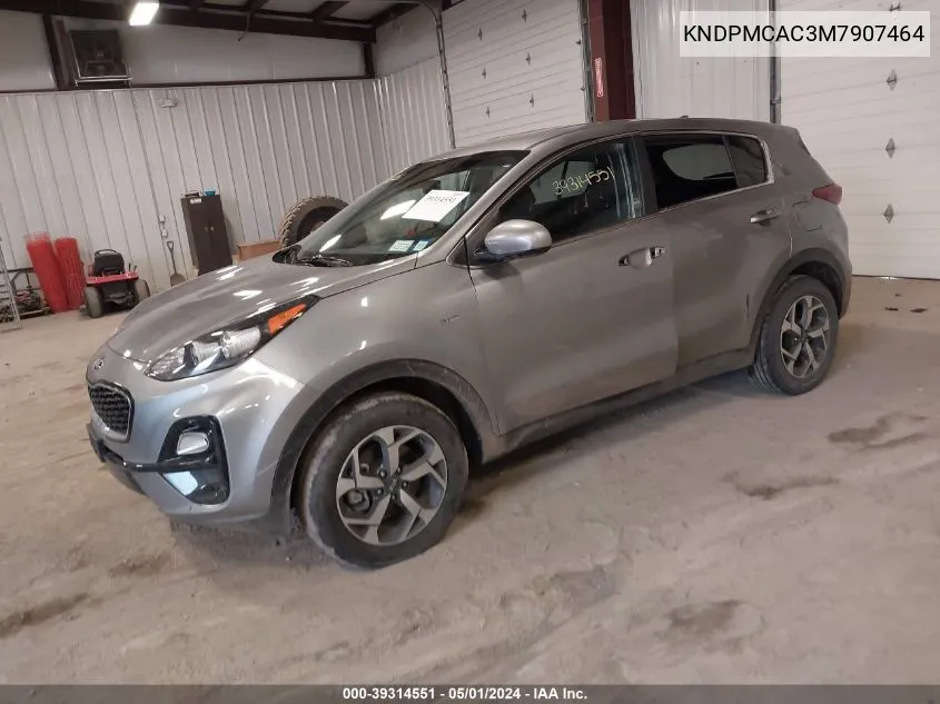 2021 Kia Sportage Lx VIN: KNDPMCAC3M7907464 Lot: 39314551