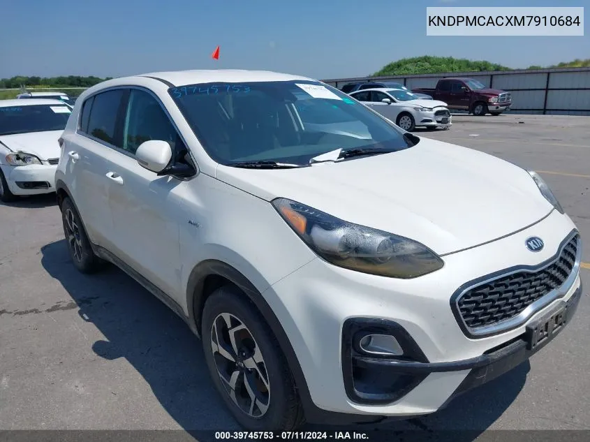 2021 Kia Sportage Lx VIN: KNDPMCACXM7910684 Lot: 39745753