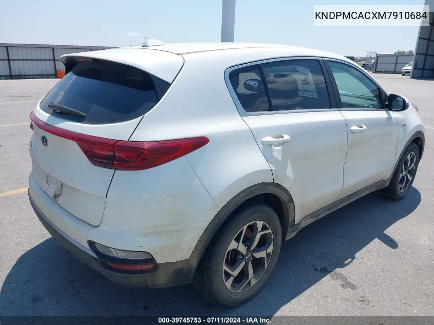 2021 Kia Sportage Lx VIN: KNDPMCACXM7910684 Lot: 39745753