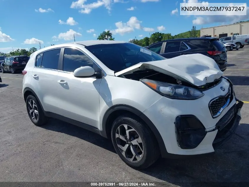 2021 Kia Sportage Lx VIN: KNDPM3AC2M7937247 Lot: 39752991