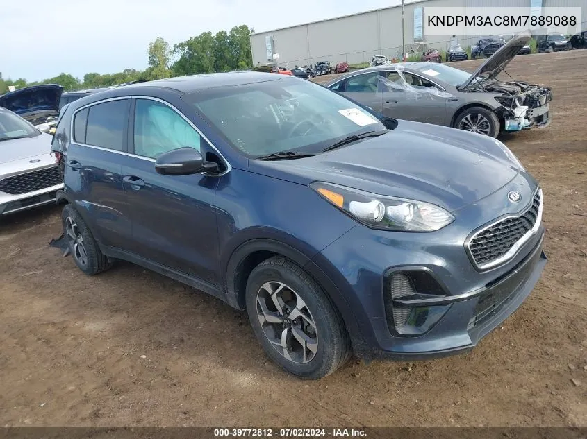 2021 Kia Sportage Lx VIN: KNDPM3AC8M7889088 Lot: 39772812