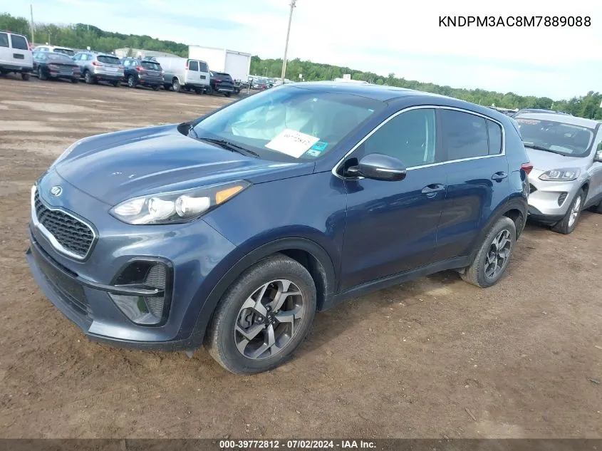 2021 Kia Sportage Lx VIN: KNDPM3AC8M7889088 Lot: 39772812