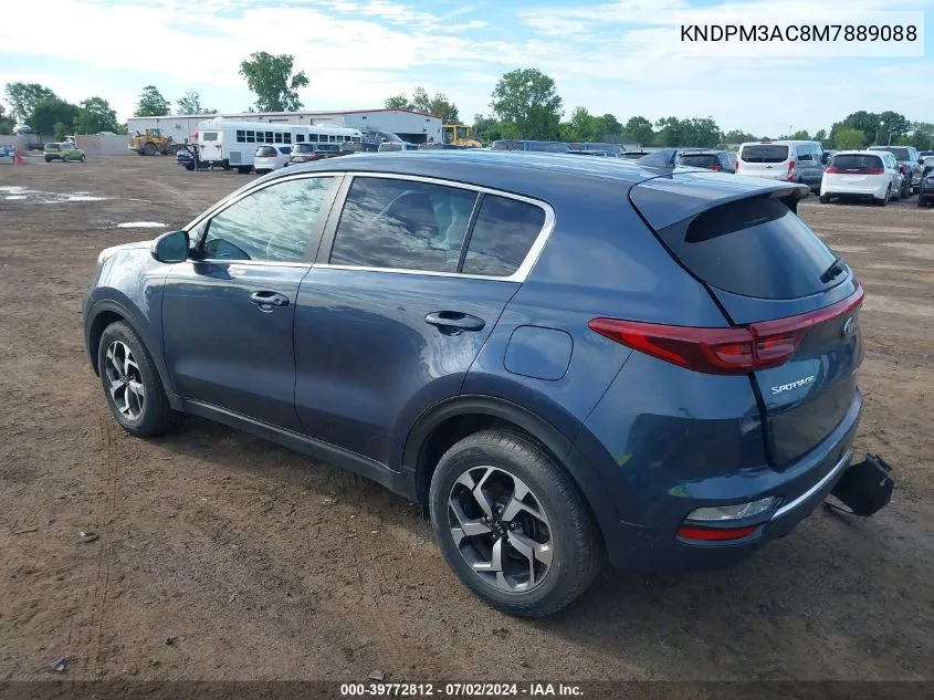 2021 Kia Sportage Lx VIN: KNDPM3AC8M7889088 Lot: 39772812