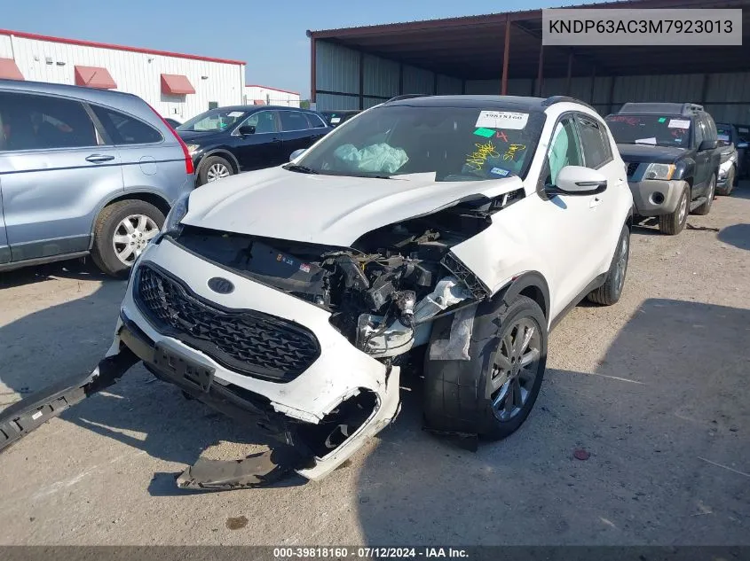 2021 Kia Sportage S VIN: KNDP63AC3M7923013 Lot: 39818160