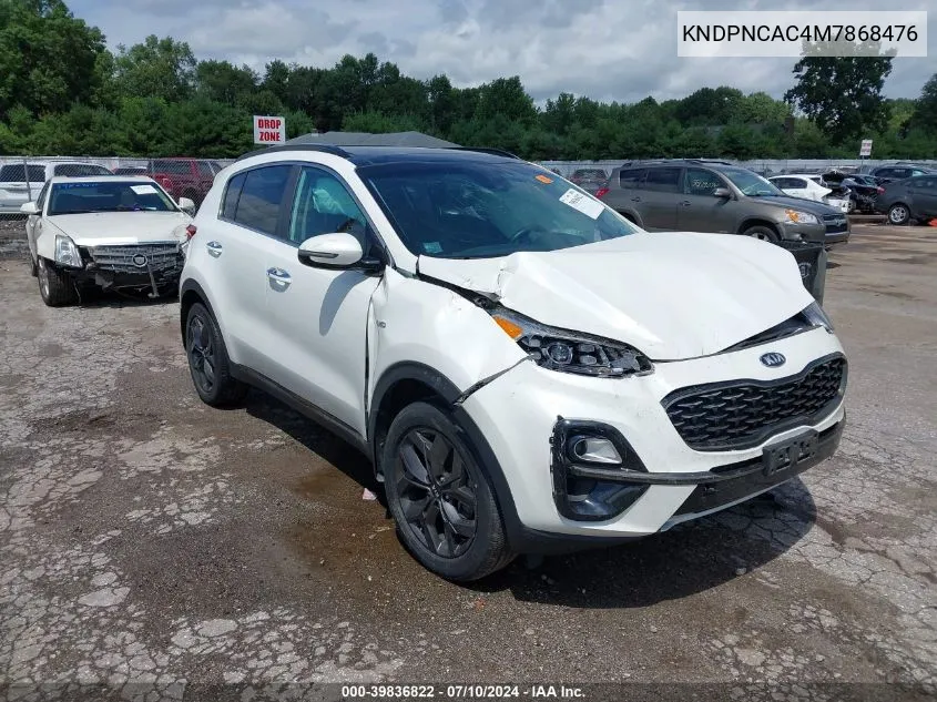 2021 Kia Sportage Ex VIN: KNDPNCAC4M7868476 Lot: 39836822