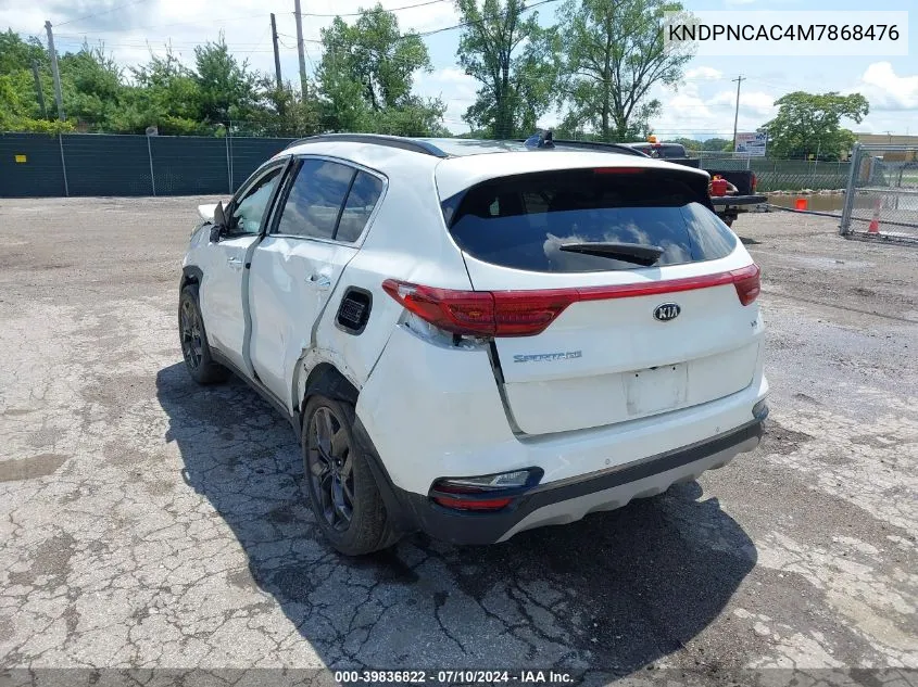 2021 Kia Sportage Ex VIN: KNDPNCAC4M7868476 Lot: 39836822