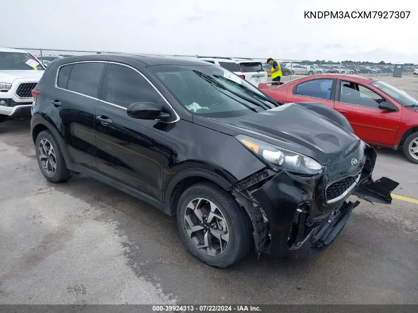 2021 Kia Sportage Lx VIN: KNDPM3ACXM7927307 Lot: 39924313