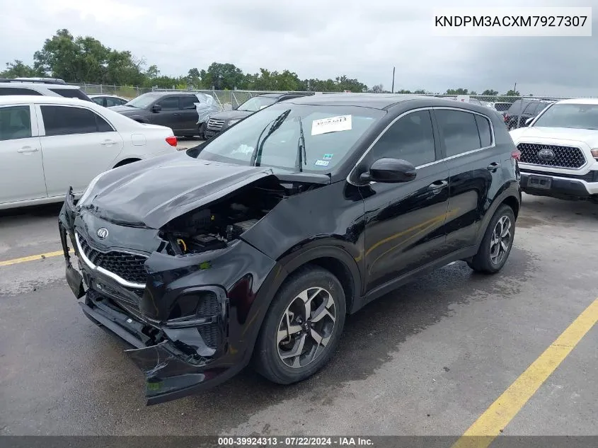 2021 Kia Sportage Lx VIN: KNDPM3ACXM7927307 Lot: 39924313