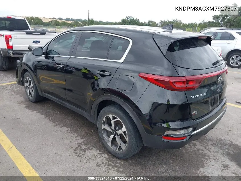 2021 Kia Sportage Lx VIN: KNDPM3ACXM7927307 Lot: 39924313