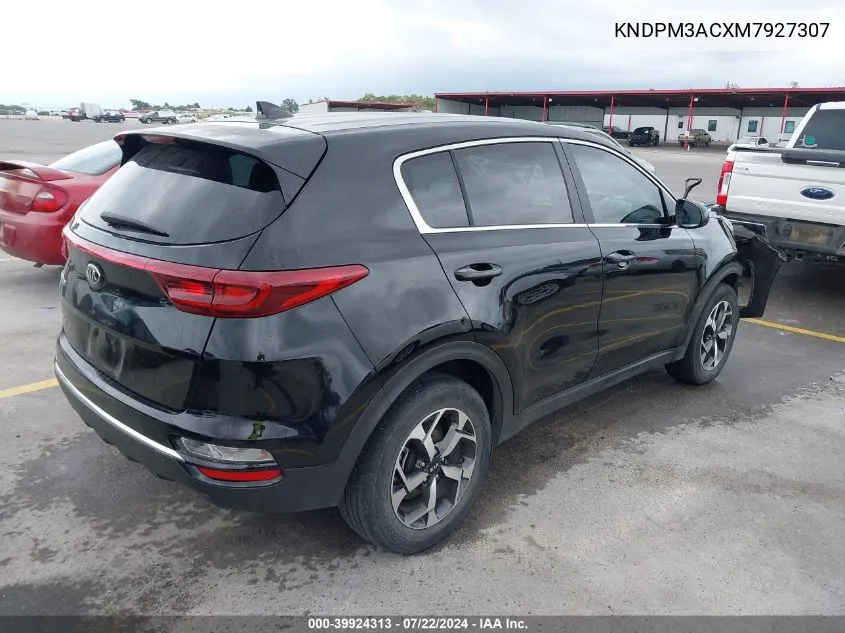 2021 Kia Sportage Lx VIN: KNDPM3ACXM7927307 Lot: 39924313