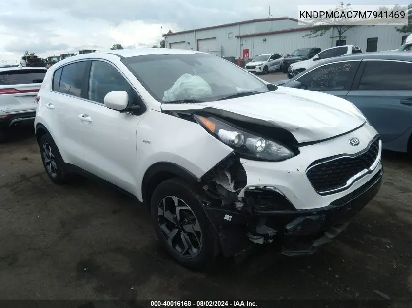 2021 Kia Sportage Lx VIN: KNDPMCAC7M7941469 Lot: 40016168