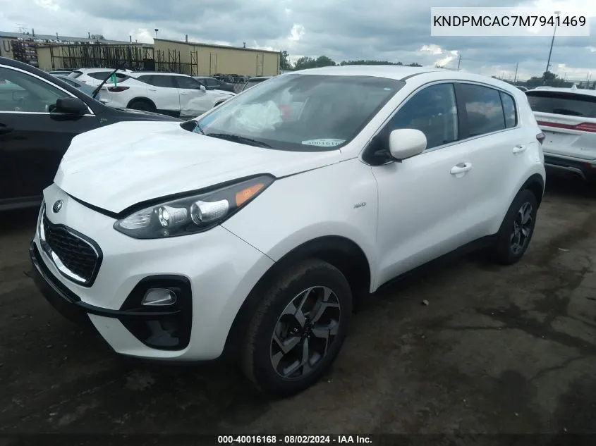 2021 Kia Sportage Lx VIN: KNDPMCAC7M7941469 Lot: 40016168