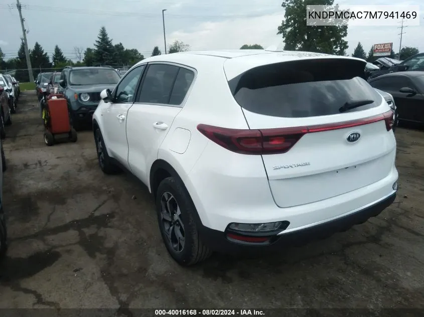 2021 Kia Sportage Lx VIN: KNDPMCAC7M7941469 Lot: 40016168