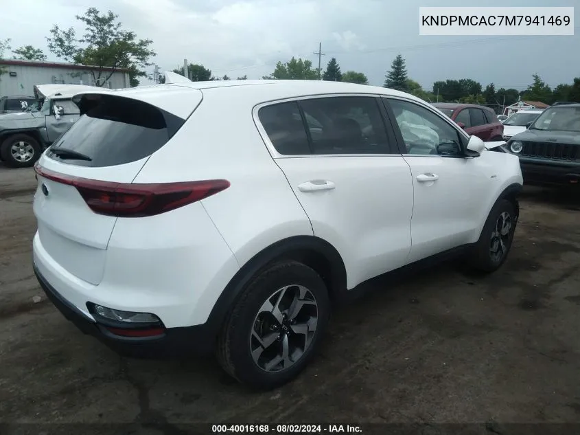 2021 Kia Sportage Lx VIN: KNDPMCAC7M7941469 Lot: 40016168