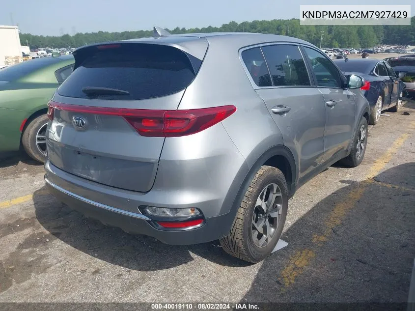 2021 Kia Sportage Lx VIN: KNDPM3AC2M7927429 Lot: 40019110