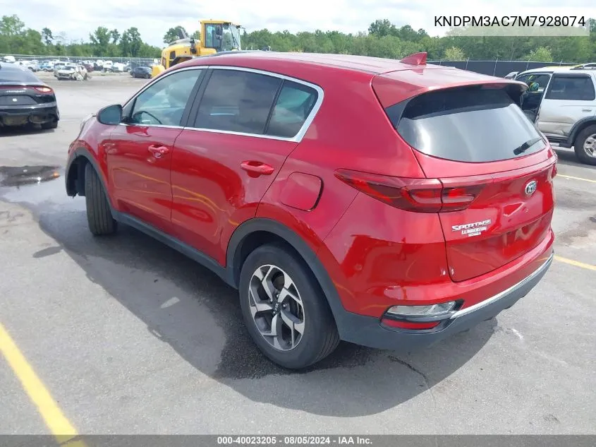 2021 Kia Sportage Lx VIN: KNDPM3AC7M7928074 Lot: 40023205