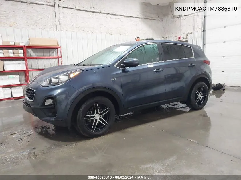 2021 Kia Sportage Lx VIN: KNDPMCAC1M7886310 Lot: 40023810