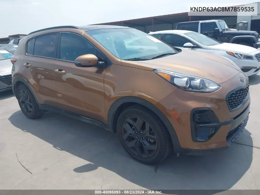 2021 Kia Sportage S VIN: KNDP63AC8M7859535 Lot: 40095093